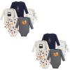 imageHudson Baby unisexbaby Cotton Longsleeve BodysuitsForest 10piece