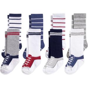 imageHudson Baby Baby Girls Cotton Rich Kneehigh SocksSneaker Blue Red