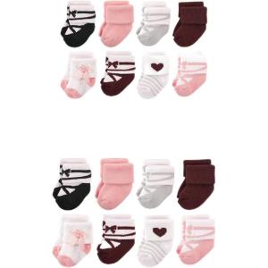 imageHudson Baby Baby Grow with Me Cotton Terry SocksBallet