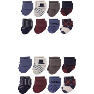 imageHudson Baby Baby Grow with Me Cotton Terry SocksGentleman