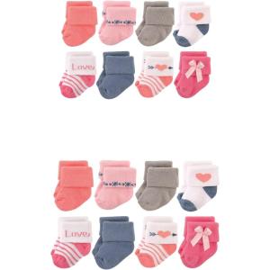 imageHudson Baby Baby Grow with Me Cotton Terry SocksLove