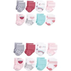 imageHudson Baby Baby Grow with Me Cotton Terry SocksStrawberry 16pack