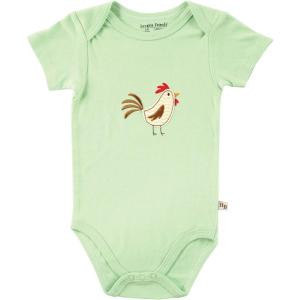 imageHudson Baby Bamboo Animal BodysuitRooster  Green