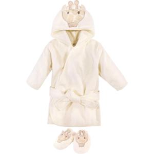 imageHudson Baby Unisex Baby Cotton Animal Face BathrobeModern Giraffe