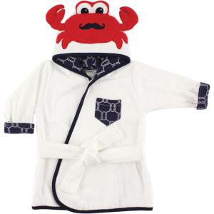 imageHudson Baby Unisex Baby Cotton Animal Face BathrobeMr Crab