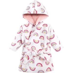 imageHudson Baby Unisex Baby Mink with Faux Fur Lining Pool and Beach Robe Coverups Modern Rainbow 06 MonthsModern Rainbow