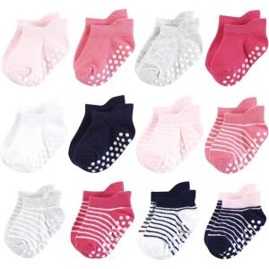 imageHudson Baby Unisex Baby NonSkid NoShow SocksPink