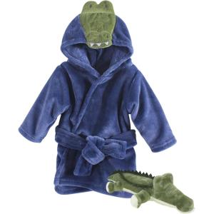 imageHudson Baby Unisex Baby Plush Bathrobe and Toy SetAlligator