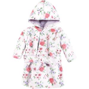 imageHudson Baby Unisex BabyMink with Faux Fur Lining Pool and Beach Robe CoverupsVintage Floral