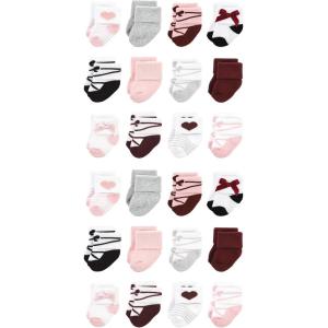 imageHudson Baby Unisex Cotton Rich Baby Terry Socks 24PackBallet