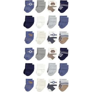 imageHudson Baby Unisex Cotton Rich Baby Terry Socks 24PackBear