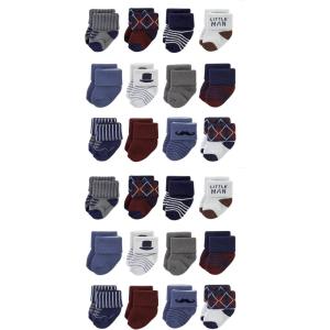 imageHudson Baby Unisex Cotton Rich Baby Terry Socks 24PackGentleman