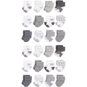 imageHudson Baby Unisex Cotton Rich Baby Terry Socks 24PackMoon