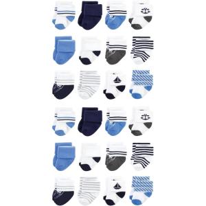 imageHudson Baby Unisex Cotton Rich Baby Terry Socks 24PackNautical