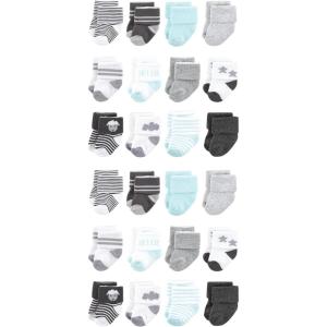 imageHudson Baby Unisex Cotton Rich Baby Terry Socks 24PackSheep