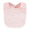 imageHudson Baby Infant Girl Cotton Bibs Plum Wildflower One SizeLeopard Hearts