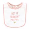 imageHudson Baby Infant Girl Cotton Bibs Plum Wildflower One SizeLeopard Hearts