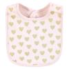 imageHudson Baby Infant Girl Cotton Bibs Plum Wildflower One SizeMama Mauve Sage Rose