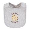 imageHudson Baby Infant Girl Cotton Bibs Plum Wildflower One SizeMilk and Cookies Better Together