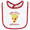 imageHudson Baby Infant Girl Cotton Bibs Plum Wildflower One SizePizza Slice of Heaven