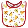 imageHudson Baby Infant Girl Cotton Bibs Plum Wildflower One SizePizza Slice of Heaven