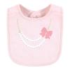 imageHudson Baby Infant Girl Cotton Bibs Plum Wildflower One SizeSassy Cheetah