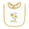 imageHudson Baby Infant Girl Cotton Bibs Plum Wildflower One SizeSoft Painted Floral