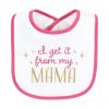 imageHudson Baby Infant Girl Cotton Terry Drooler Bibs with Fiber Filling Cutest Family One SizeMy Mama