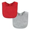 imageHudson Baby Unisex Baby Rayon from Bamboo Bib with Waterproof Lining 10pk Gray White One SizeBlue Red