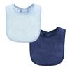 imageHudson Baby Unisex Baby Rayon from Bamboo Bib with Waterproof Lining 10pk Gray White One SizeBlue Red
