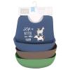 imageHudson Baby Unisex Baby Silicone Bibs Fancy One SizeTractor