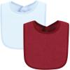 imageHudson Baby Unisex BabyDrooler Bib with Waterproof LiningBlue Burgundy