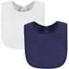imageHudson Baby Unisex BabyDrooler Bib with Waterproof LiningBlue Burgundy