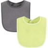 imageHudson Baby Unisex BabyDrooler Bib with Waterproof LiningBlue Lime