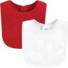 imageHudson Baby Unisex BabyDrooler Bib with Waterproof LiningBlue Red