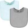 imageHudson Baby Unisex BabyDrooler Bib with Waterproof LiningGray Mint