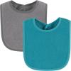 imageHudson Baby Unisex BabyDrooler Bib with Waterproof LiningGray Mint