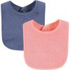 imageHudson Baby Unisex BabyDrooler Bib with Waterproof LiningPink Blue