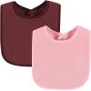 imageHudson Baby Unisex BabyDrooler Bib with Waterproof LiningPink Burgundy