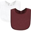 imageHudson Baby Unisex BabyDrooler Bib with Waterproof LiningPink Burgundy