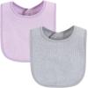 imageHudson Baby Unisex BabyDrooler Bib with Waterproof LiningPink Mint