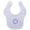 imageHudson Baby Personalized Initial Bib H Boy BlueWhite