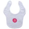imageHudson Baby Personalized Initial Bib S Girl PinkPink