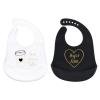 imageHudson Baby Unisex Baby Silicone Bibs Fancy One SizeLatte