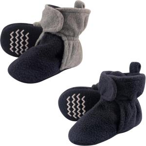imageHudson Baby Baby Cozy Fleece Booties MultipackNavy Gray
