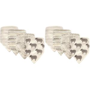 imageHudson Baby Unisex Baby Cotton Bandana Bibs Boho Flower One SizeSheep