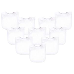 imageHudson Baby Unisex Baby Rayon from Bamboo Terry Bibs Purple Mint One SizeWhite