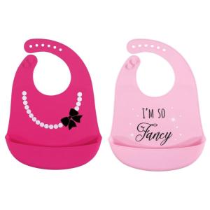 imageHudson Baby Unisex Baby Silicone Bibs Fancy One SizeFancy