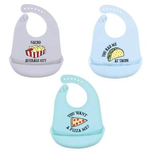 imageHudson Baby Unisex Baby Silicone Bibs Fancy One SizeFast Food