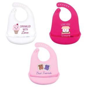 imageHudson Baby Unisex Baby Silicone Bibs Fancy One SizeIce Cream